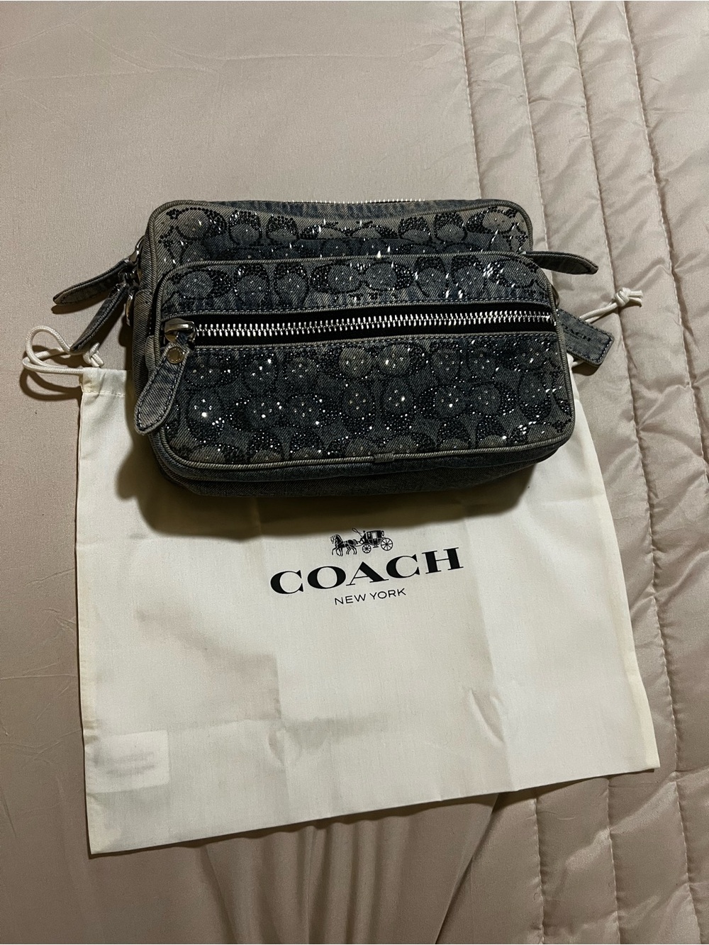 New Coach Denim Crystal Dakota